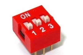 Switch DIP 3 Way 2.54mm, Switches 3P