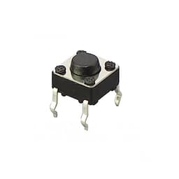 50PCS 6x6MM 4PIN Light Tactile Tact Push Button Micro Switch Direct Plug-in Self-Reset Kit Sets DIP Copper Key Switches(5mm)