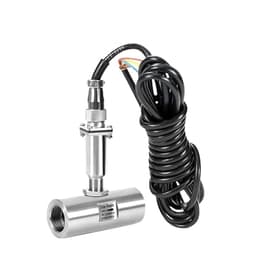Fluid Flow Meter Turbine Flowmeter Sensor Inner Thread Connection 304 Stainless Steel Pulse Output(DN4 Pulse)