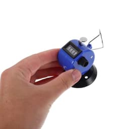 Alasum 4 Digital Tally Counter with Base Plastic Metal Blue