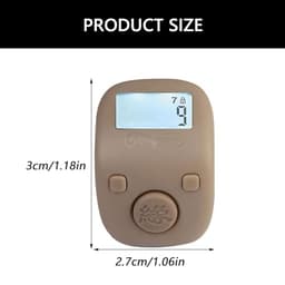 Stylish ABS Fitness Rings with Quiet Button Press Counting Rechargeable Digital Counter for Fitness Prayer Backlit Hand Counter