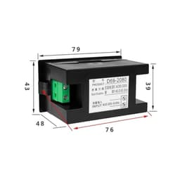 LCD Digital Voltmeter Frequency Meter Phase 110V 220V Three 380V 50Hz Tester D69-2080 1Pcs(AC 80-300V)