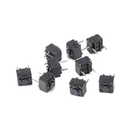 20Pcs Tact Switch Tactile Push Button Kit, Height 6MM DIP 2P Micro 6x6 Key