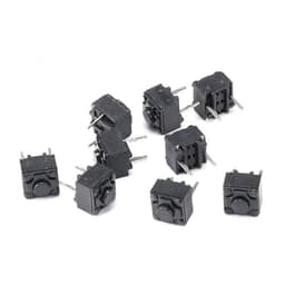 20Pcs Tact Switch Tactile Push Button Kit, Height 6MM DIP 2P Micro 6x6 Key