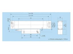 Milling Machine Linear Optical Encoder Ruler Displacement Sensor Range 50-1000mm(150mm-5um-5v-ttl)