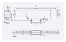 GS12 Linear line Sensor Digital EIA-422-A 0.005mm 5um Encoder Ruler(L 50mm)