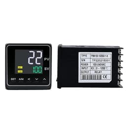 1PCS 0-10V Input SSR/Relay/4-20mA Output 48x48mm, 50 Segments Programmable Ramp Soak Intelligent Pid Temperature Controller(Relay Output 2Alarms)