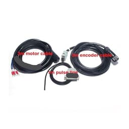 15A Driver 80st-M02430 Ac Servo Motor Kit 2.39n 750w 3000rpm 220v Single-Phase Drive DIY Precision Simulators ﻿(Black,RS485-3M Standard Cable)
