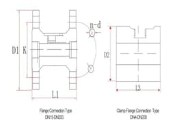Digital Water Flow Meter Sensor RS485 4-20mA Output 304 Stainless Steel