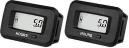 Jayron Digital Hour Meter AC/DC 5-277V - Initial Hours Settable, Dual Resettable Timers, IP68 Waterproof Maintenance Tracker for Lawn Mower Tractor