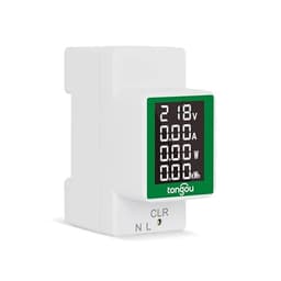 Din Rail Wattmeter Electricity Digital Power Energy Meter Watt Volt Voltmeter Factor Time Current Monitor Ammeter AC50-300V 100A