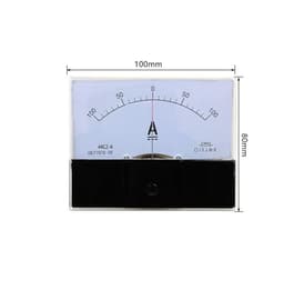 44C2 DC /75mv Amperemeter Gauge Analog Panel AMP Current Meter50A -0-50A Ammeter 3A 5A 10A 20A 30A 100A 200A 300A 500A 1Pcs(3A -0-3A)