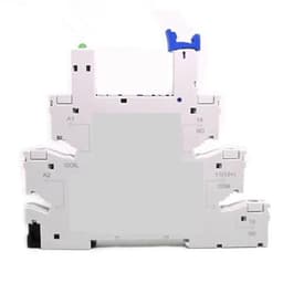 10Pcs 41F-1Z-C2-1 HF41F 5-ZS 12-ZS 24-ZS 5V 12V 24V 230V 6A 1CO Slim/SSR Relay Mount On Screw Socket with LED Wafer