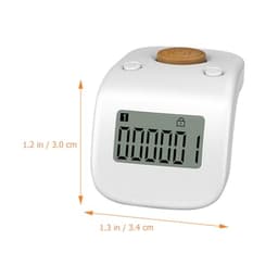 Rechargeable Digital Finger Counter with Ring, Silent Silicone
