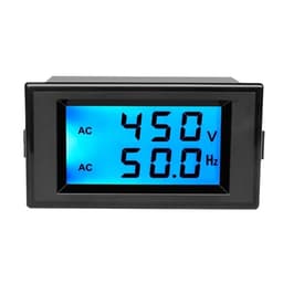 LCD Digital Voltmeter Frequency Meter Phase 110V 220V Three 380V 50Hz Tester D69-2080 1Pcs(AC 80-300V)