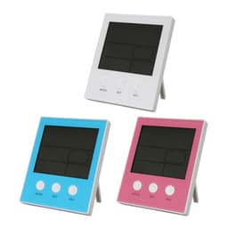 Digital Temperature Humidity Meter with Clock and Backlit Display