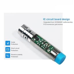 M12 Inductive Proximity Sensor IP66 DC30V 4 Pin Connector LMT12