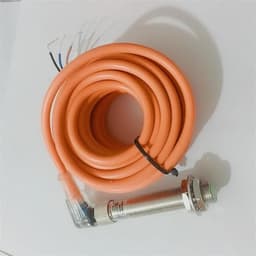 M12 Connector Type Inductive Sensor PNP NPN NO/NC Proximity Switch DC 3/4 Wire 5m Cable Angle Plug with LED Indicator(Flush Type 2mm,NPN NC)