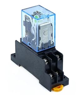 GUMMMY 10pcs MY2P HH52P MY2NJ 12V 24V DC/110V 220V AC Coil General Purpose DPDT Micro Mini Relay with Socket (Size : DC 12V)