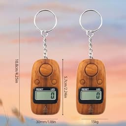 Stylish Wood Look Portable LED Digital Counter