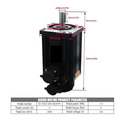 Servo Motor 110SG M06030 220V 1.8KW 6Nm 3000Rpm Nema42 AC Servo Motor Kit with XP200 Driver 2500line Encoder