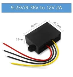 1pcs 9-36V 12V 24V to 12 1A -30A Boost Buck DC DC Power Converter Voltage Regulator Step Up Down Converter Regulator(2a,9-36V-12V)