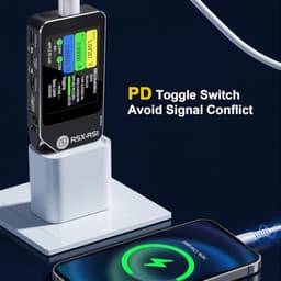 USB C Power Meter Tester USB Multimeter 6-Digit 4-28V 0-7A Voltage Current Capacity Amp Volt Watt Voltmeter Ammeter PD/QC Fast Charging Detector