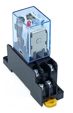 GUMMMY 10Pcs Relay LY2NJ DC12V DC24V AC110V AC220V Small Relay 10A 8 Pins Coil DPDT with Socket (Color : DC, Size : 6V)