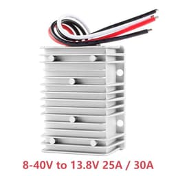 1pcs Boost Buck 12V 24V 8-40V to 13.8V DC DC Converter to 13.8V 1A-55A Voltage Regulator Car Truck Boat Waterproof(10a)
