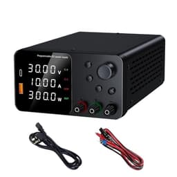 30V 10A Lab Power Supply USB A Type C Charging Port LED Display Encoder