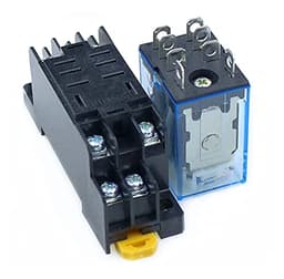 GUMMMY 10Pcs Relay LY2NJ DC12V DC24V AC110V AC220V Small Relay 10A 8 Pins Coil DPDT with Socket (Color : DC, Size : 6V)