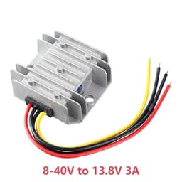 1pcs Boost Buck 12V 24V 8-40V to 13.8V DC DC Converter to 13.8V 1A-55A Voltage Regulator Car Truck Boat Waterproof(10a)