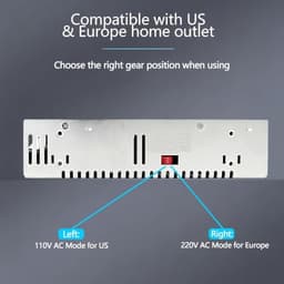 60V Power Supply, AC 110V/220V to DC 0-60V 10A 600W Power Converter, AC to DC Adapter, Low Voltage Transformer, Suitable for Landscape Lights, LED