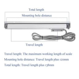 GCS898 Linear Scale 0.005mm Linear Encoder Optical Linear Ruler(100MM)