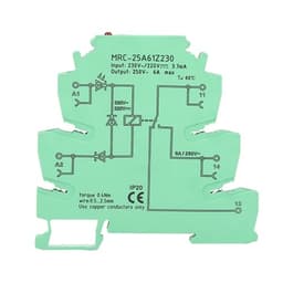 PLC Electromagnetic Relay Contact Interface Module Input 230VAC/220VDC 1NO 1 NC 6A