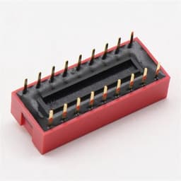 9 Position 2.54mm Pitch 18 Pin Slide DIP Switch 10Pcs