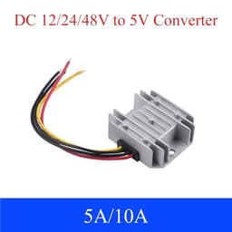 DC 12V 24V 48V to 5V Buck Converter 5A 10A 25W 50W Step Down Module