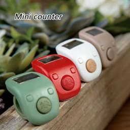 Stylish ABS Fitness Rings with Quiet Button Press Counting Rechargeable Digital Counter for Fitness Prayer Backlit Hand Counter