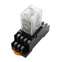 MY4NJ Plug-in Relay 12v 24v 36v 48v 110v 220v DC/AC 5A Silver Contact 14pins 4PDT rele Socket(DC 36V)