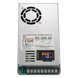 60V Power Supply, AC 110V/220V to DC 0-60V 10A 600W Power Converter, AC to DC Adapter, Low Voltage Transformer, Suitable for Landscape Lights, LED