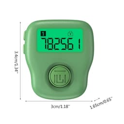 Finger Counter Digital Tally Clicker with LED for Prayer Knitting Sports Gift Rechargeable