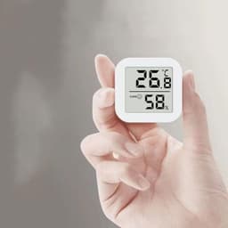 ABS Electronic Wall Mount Indoor Household Thermometer Dry Temperature Humidity Meter