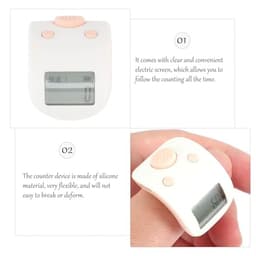 Silicone Digital Finger Counter Ring with Backlit Display for Counting