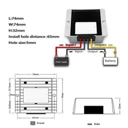 9-36V to 28V UAV Power Converter Step-up Step-Down DC/DC Module
