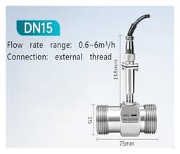 Liquid Flow Meter Pipeline Sensor 304 Stainless Steel