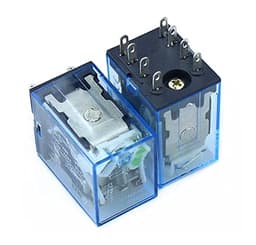 GUMMMY 10pcs MY2P HH52P MY2NJ 12V 24V DC/110V 220V AC Coil General Purpose DPDT Micro Mini Relay with Socket (Size : DC 12V)