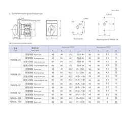 YMW26-25/2 Rotating Selector 25A 2 Poles 3 Position Control Motor Circuit Changeover LW26 LW28 LW39B Cam Switch(1-0-2)