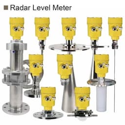 80GHz Radar Level Transmitter High Frequency Sensor DN80 DN100 Universal Flange Powder Silo Measurement(DN80 0-15m)