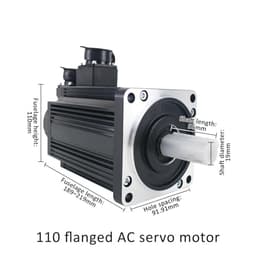 Servo Motor Servo Motor 1.2KW 1.5KW 1.8KW servo Driver kit 110ST 4Nm 5Nm 6Nm 3000rpm 220v ac Motor(1.2KW 17bit)