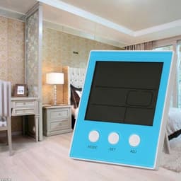 Digital Temperature Humidity Meter with Clock and Backlit Display